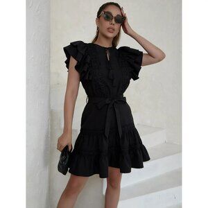Black Ruffle Dress